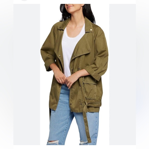 Current Elliott women’s the regiment jacket basil utilitarian relaxed L NWT
